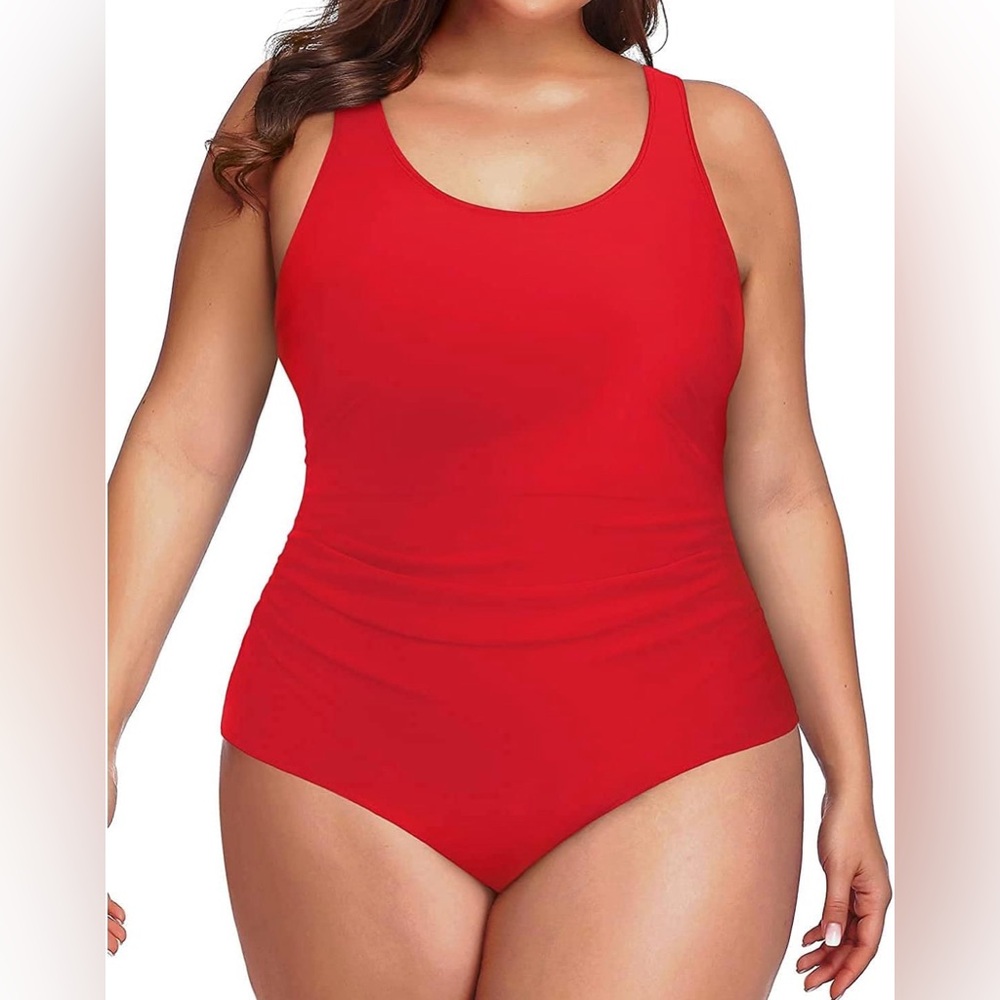 Daci Women Plus Size One Piece Swimsuit Tummy Control Bathing Suit Athletic